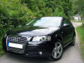 Cornice cromata griglia radiatore Audi A3 s&eacute;rie 2 03-08 & Audi A3 S&eacute;rie 2 Sportback 04-08 v1