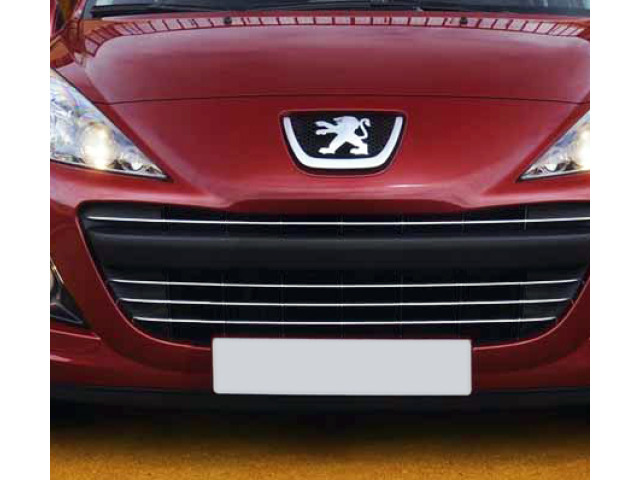 Cornice cromata griglia radiatore Peugeot 207 0612 Peugeot 207 CC 0715 Peugeot 207 SW 0713