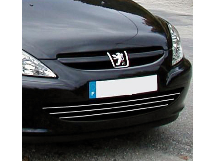 Cornice cromata griglia radiatore Peugeot 307 01-05 Peugeot 307 CC 01-05 Peugeot 307 SW 01-05