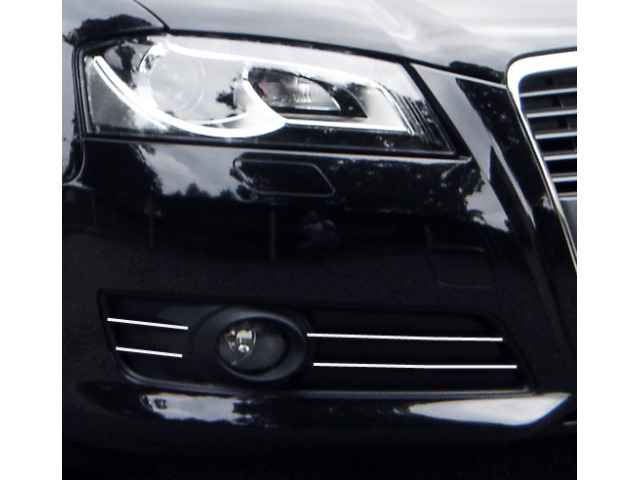 Cornice cromata per fari antinebbia Audi A3 série 2 phase 2 0812  Audi A3 Série 2 Phase 2 Sportback 081