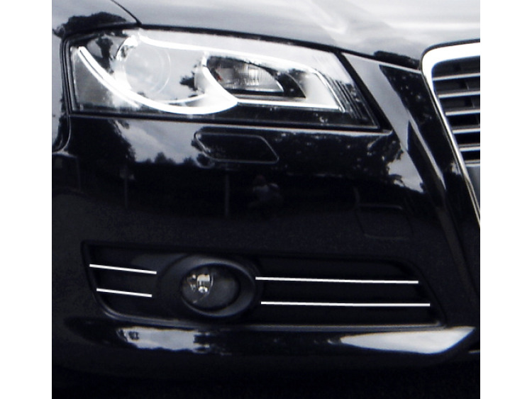 Cornice cromata per fari antinebbia Audi A3 s&eacute;rie 2 phase 2 08-12 & Audi A3 S&eacute;rie 2 Phase 2 Sportback 08-1