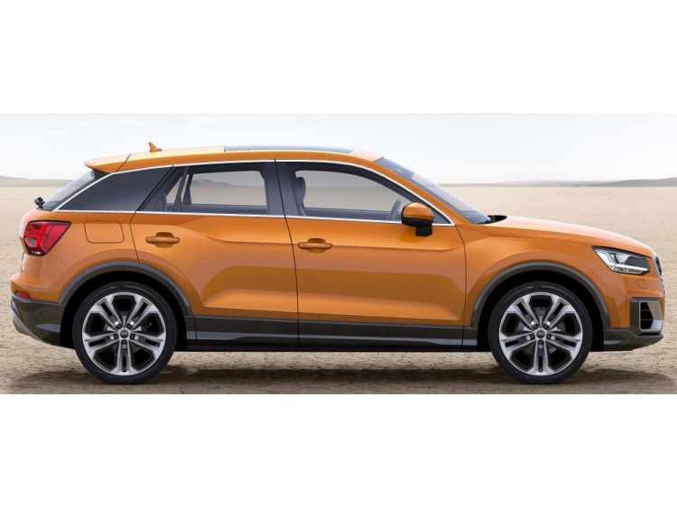 Fascia cromata di contorno dei vetri laterali Audi Q2