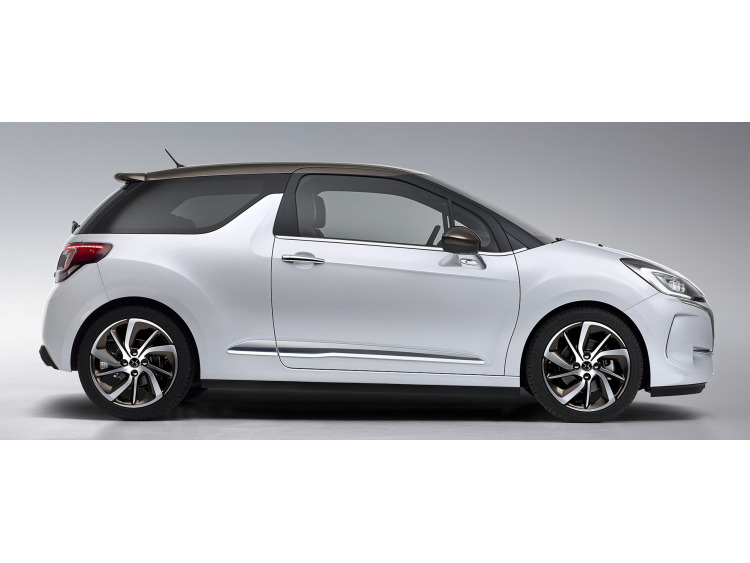 Fascia cromata di contorno inferiore dei vetri laterali DS 3 16-26 & DS 3 Cabriolet 16-26