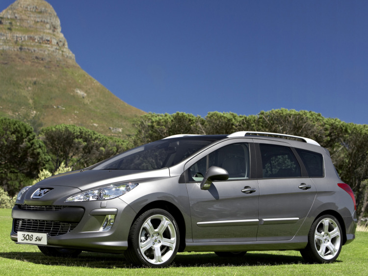 Fascia di protezione laterala cromata Peugeot 308 SW 08-14