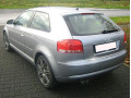 Fascia per bagagliaio cromata Audi A3 s&eacute;rie 2 03-08 & Audi A3 s&eacute;rie 2 phase 2 08-12