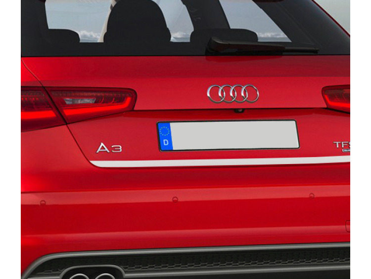 Fascia per bagagliaio cromata Audi A3 S&eacute;rie 3 12-16