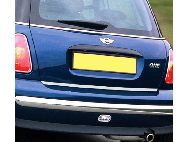 Fascia per bagagliaio cromata Mini 1 0106 Mini 2 Mini 3 Mini Clubman Mini Clubvan Mini Countryman