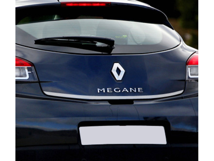 Fascia per bagagliaio cromata Renault M&eacute;gane III coup&eacute; 08-12 Renault M&eacute;gane III phase 2 coup&eacute; 12-13 Renault M&eacute;gane III phase 3 coup&eacute; 13-21