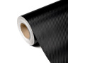 Film adesivo Luxyline 3D carbonio 30cm nero brillante
